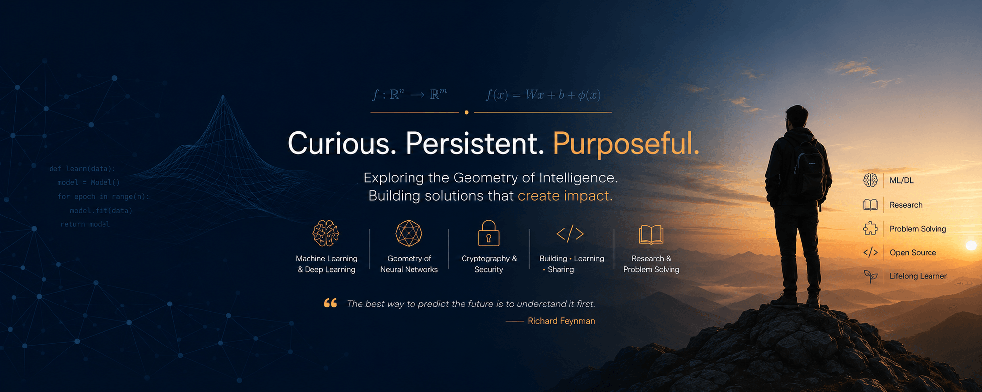Curious. Persistent. Purposeful.